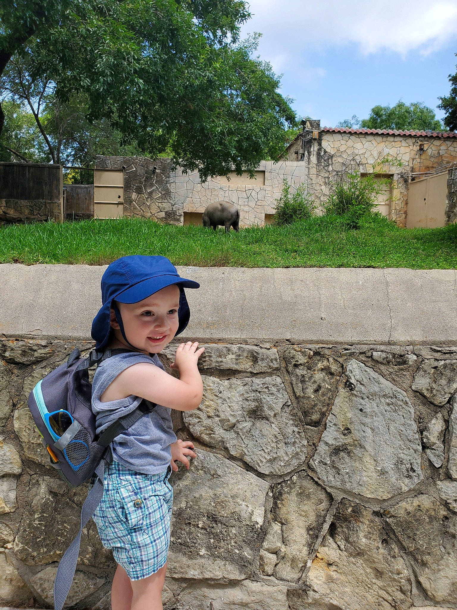 Kyllian joined the competition — help win amazing prizes! ancient_history, archaeological_site, child, fun, headwear, history, joy, landscape, person, photography, plant, rock, ruins, smile, stone_wall, summer, temple, tourism, travel, tree