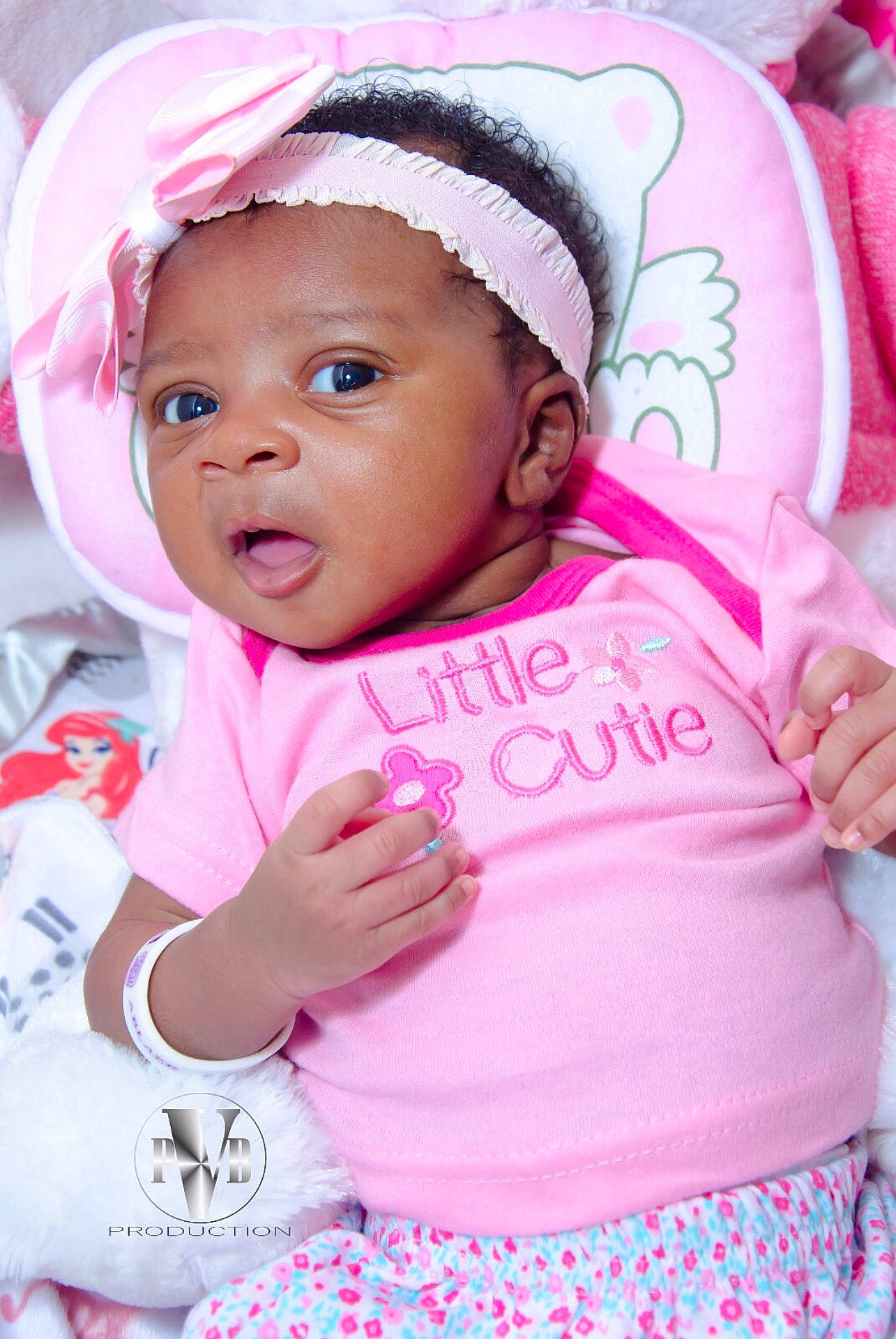 Krystal joined the competition — help win amazing prizes! baby_products, cheek, child, girl, hair_accessory, happiness, headwear, infant, person, pink, product, skin, smile, textile, toddler