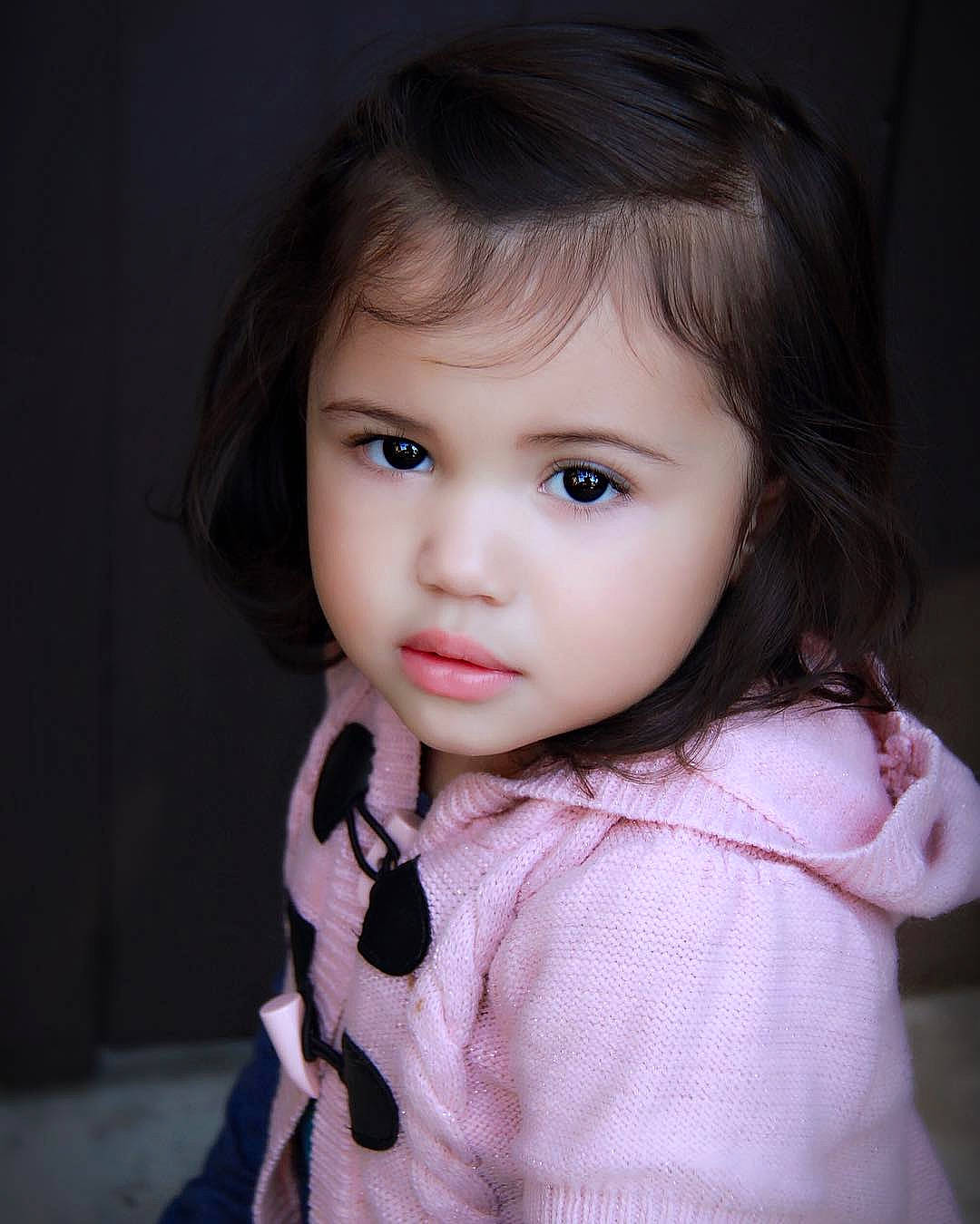 Genevieve joined the competition — help win amazing prizes! baby, beauty, brown_hair, cheek, child, child_model, chin, eye, eyebrow, face, forehead, hair, hairstyle, head, iris, lip, nose, person, pink, skin