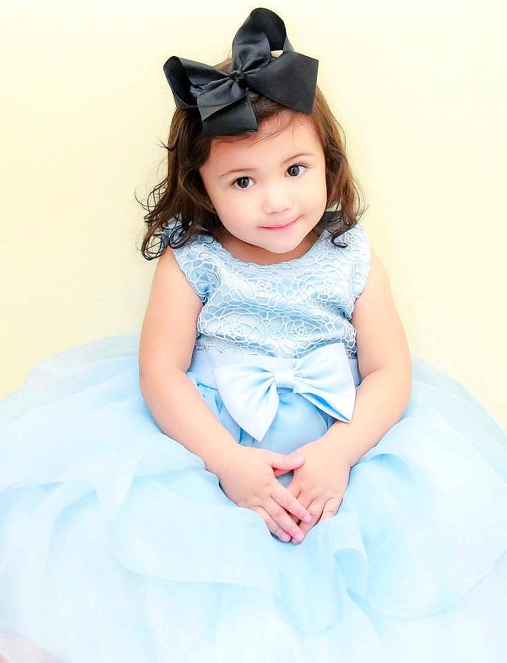 Genevieve is registered to the contest to win money with this photo: baby, beauty, blue, child, child_model, costume, daughter, dress, ear, person, photo_shoot, photography, pink, skin, sleeve, smile, toddler, white