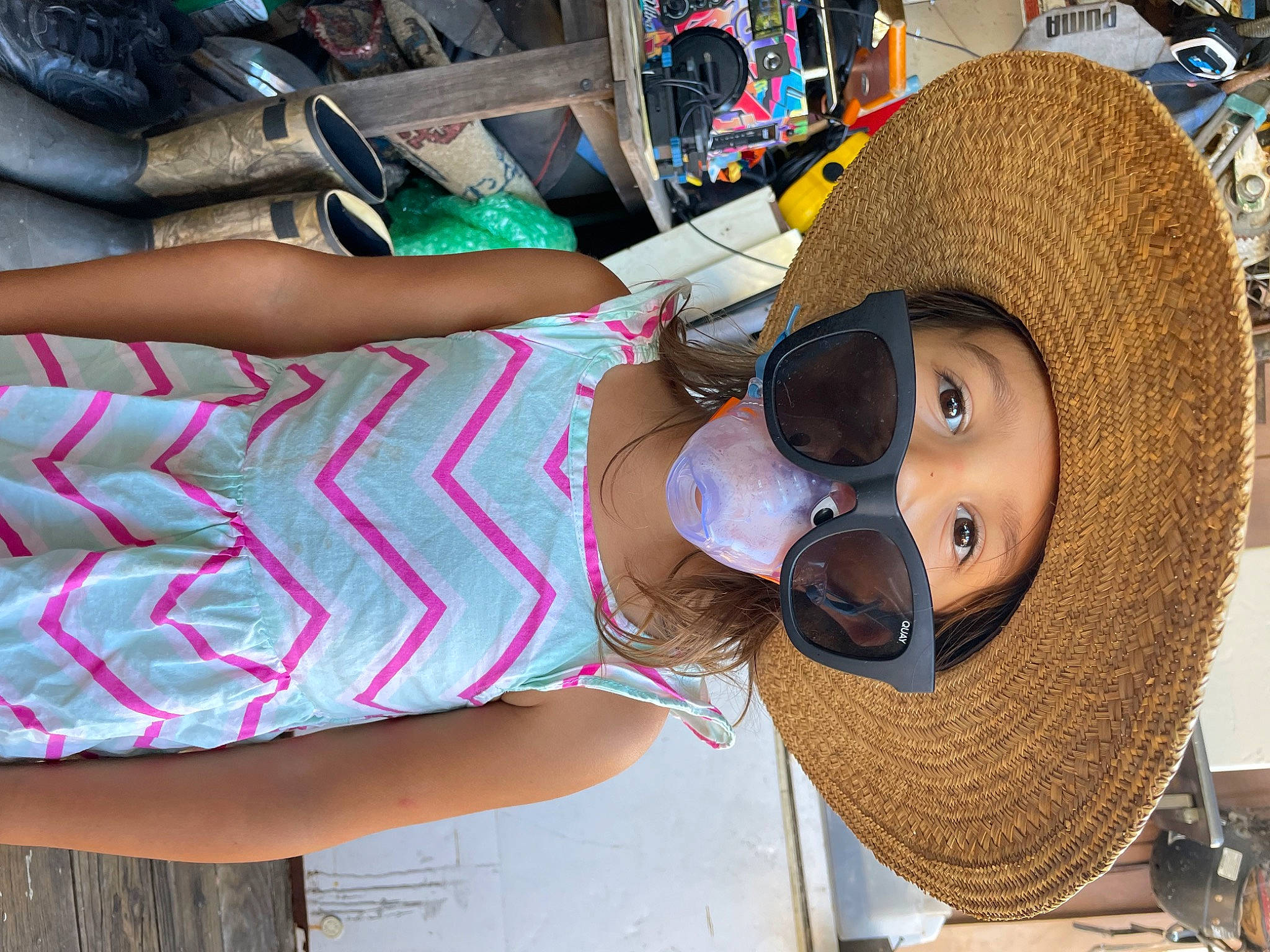 Skye joined the competition — help win amazing prizes! baseball_cap, cap, cool, eyewear, fashion, fedora, fun, glasses, goggles, hat, helmet, leisure, person, personal_protective_equipment, sombrero, sun_hat, sunglasses, t_shirt, textile, thigh