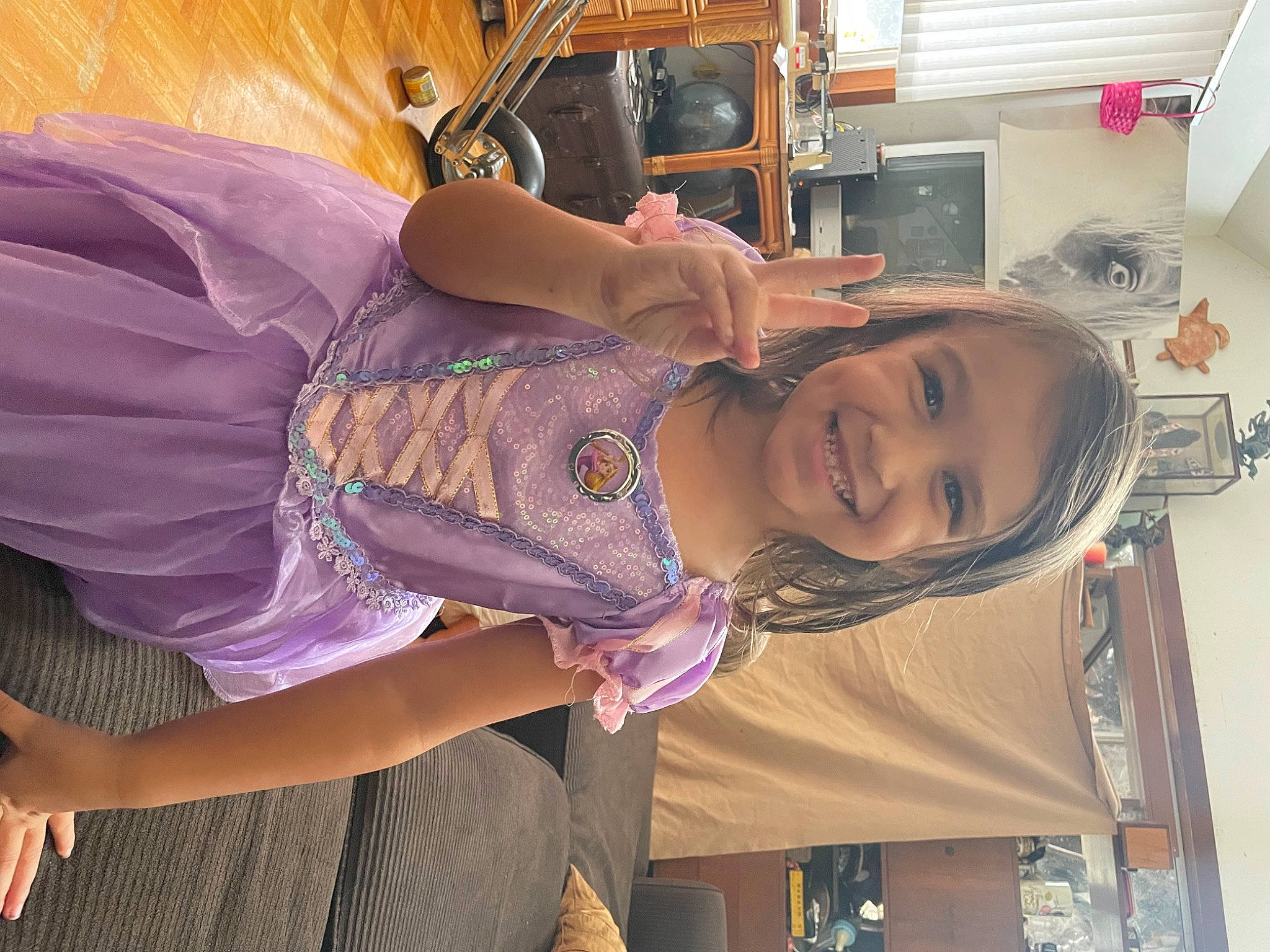 Skye joined the competition — help win amazing prizes! abdomen, child, event, fashion_design, flesh, fun, happy, joy, magenta, person, pink, purple, room, smile, trunk, vacation