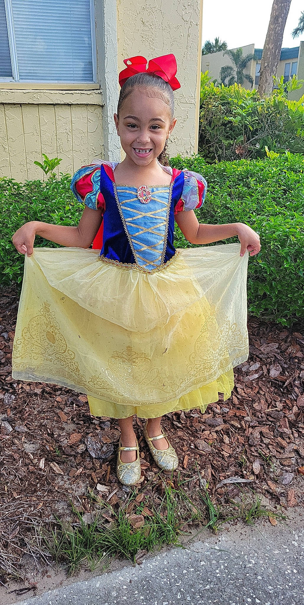 Sofia joined the competition — help win amazing prizes! dress, event, eye, face, formal_wear, fun, grass, hairstyle, happy, headgear, headpiece, joy, leisure, outerwear, people_in_nature, person, pink, plant, sandal, sleeve