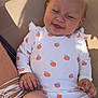 Isla is registered to the contest to win money with this photo: baby, cheeks, child, cute, face, furniture, hand, happy, infant, leg, outdoor, peach_pattern, person, relaxing, sitting, smiling, sunlight, texture, toddler, white_clothing