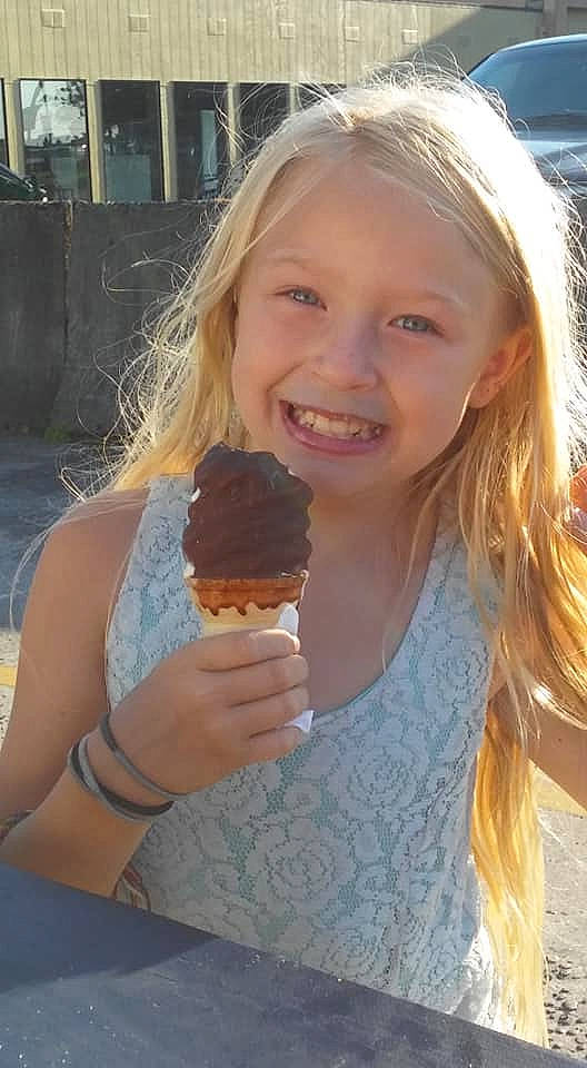 Caylee joined the competition — help win amazing prizes! blond, brown_hair, chocolate_ice_cream, dessert, finger, food, food_craving, fun, gelato, gesture, hair, hairstyle, happy, ice_cream, ice_cream_cone, ingredient, joy, long_hair, person, smile