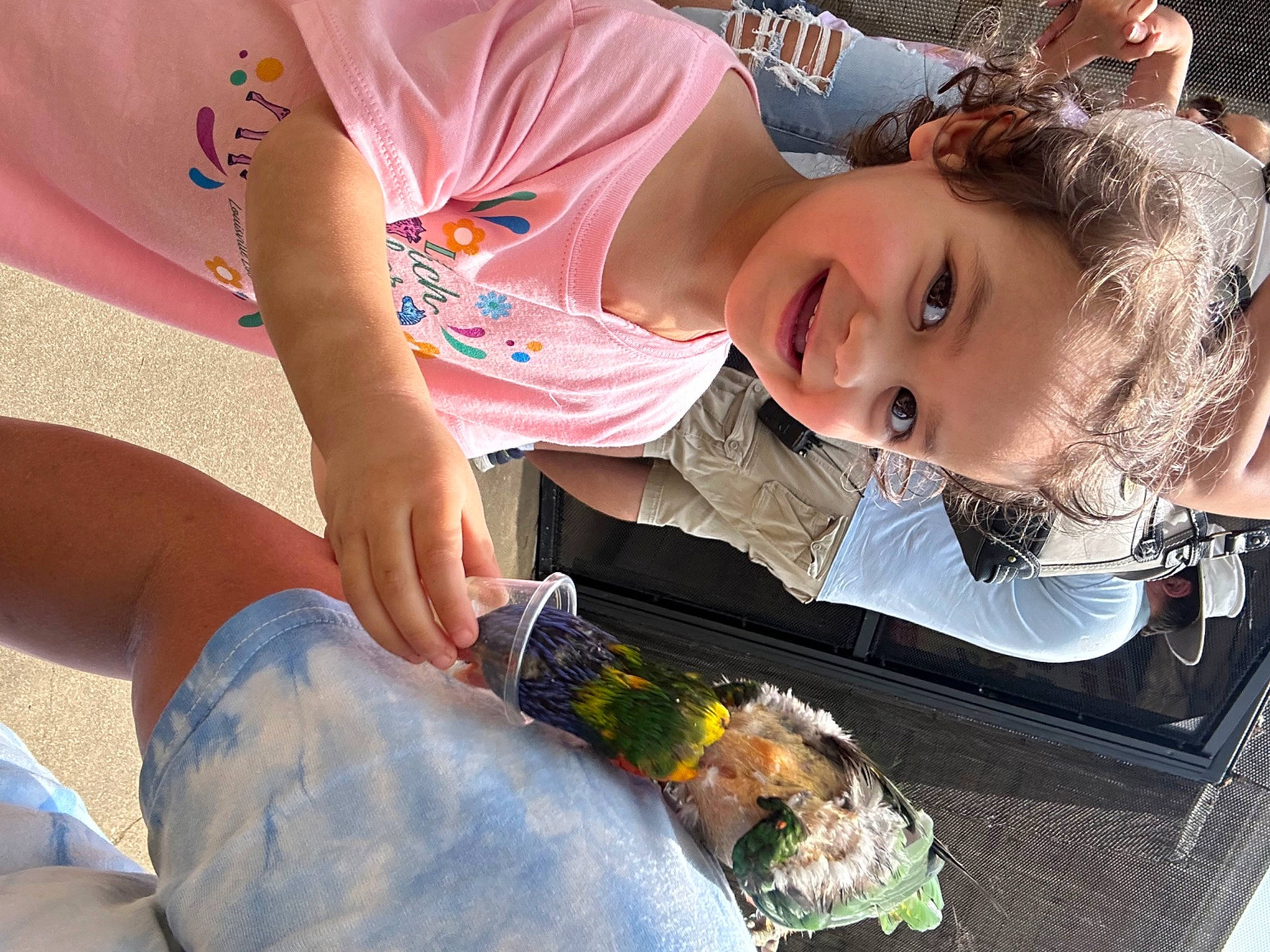 Vada is registered to the contest to win money with this photo: child, denim, eyewear, fun, grass, hairstyle, happy, human_body, human_leg, joy, landscape, leisure, person, plant, recreation, sitting, smile, thigh, toddler, tree