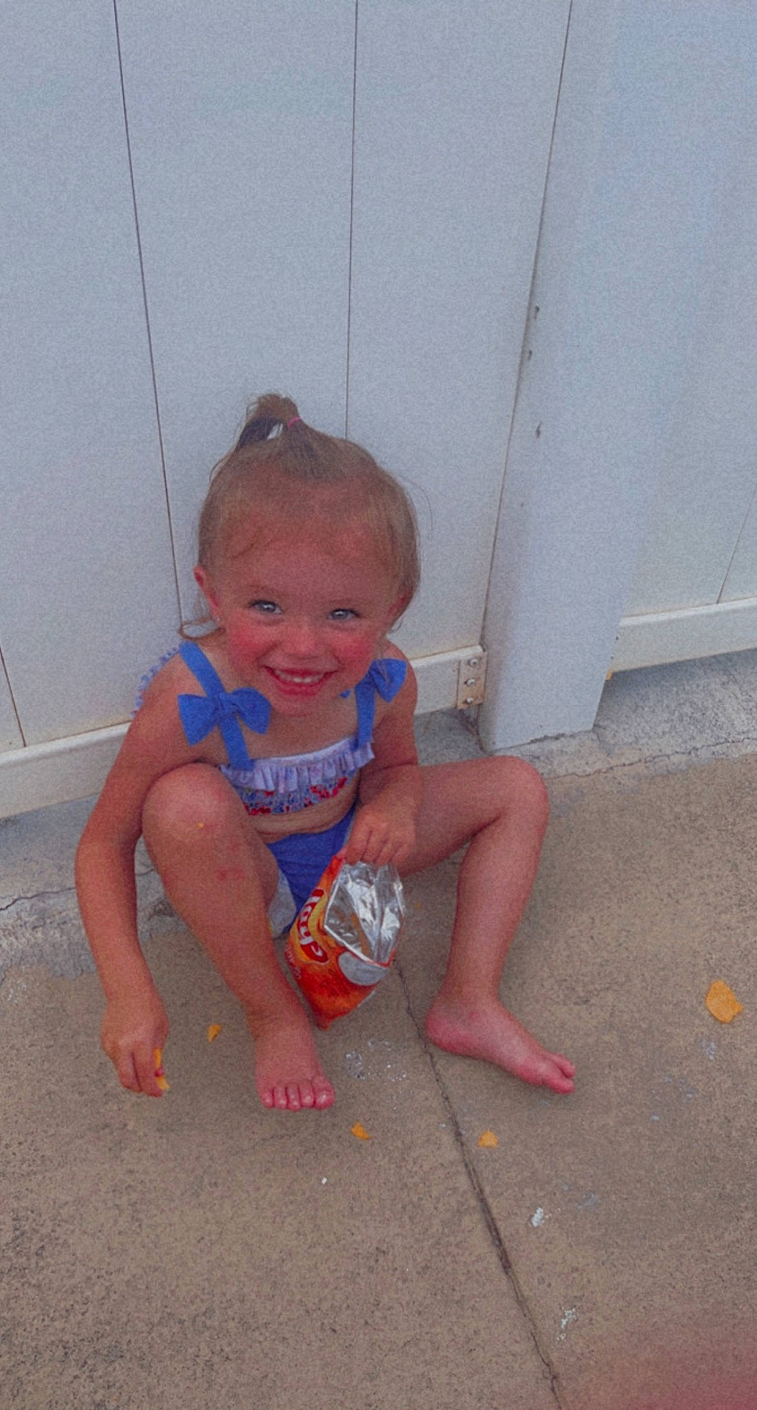 Raeleah joined the competition — help win amazing prizes! arm, baby, barefoot, concrete, eye, floor, flooring, foot, fun, hand, human_leg, joy, leg, leisure, person, recreation, sitting, smile, thigh, thumb