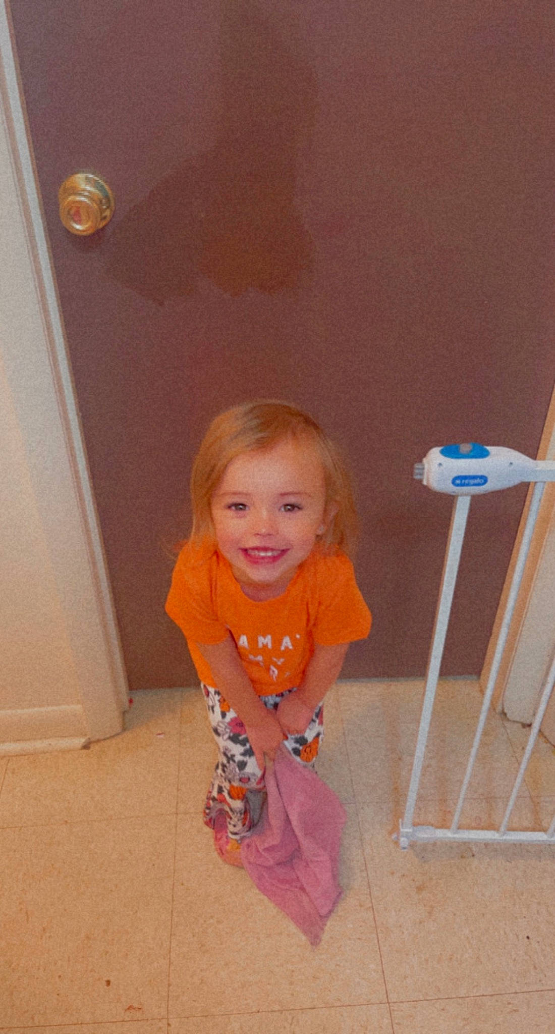 Raeleah is registered to the contest to win money with this photo: baby, baby_toddler_clothing, child, door, door_handle, flooring, folding_chair, fun, happy, hardwood, home_door, joy, pattern, person, play, room, sitting, smile, toddler, varnish