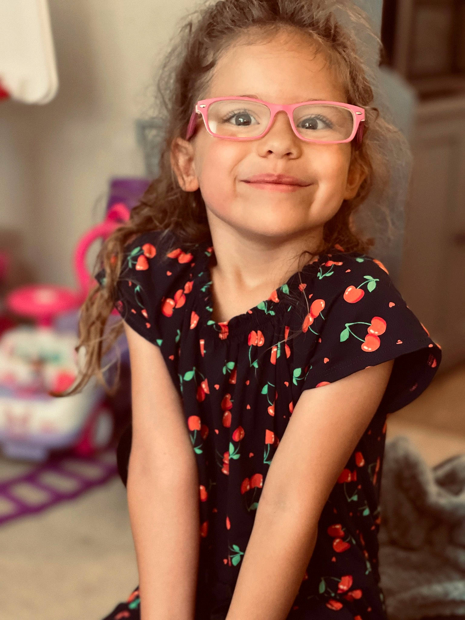 Addilyn is registered to the contest to win money with this photo: cheek, child, chin, event, eyewear, face, fun, glasses, hair, happy, head, human, iris, joy, lip, neck, person, shoulder, sleeve, smile