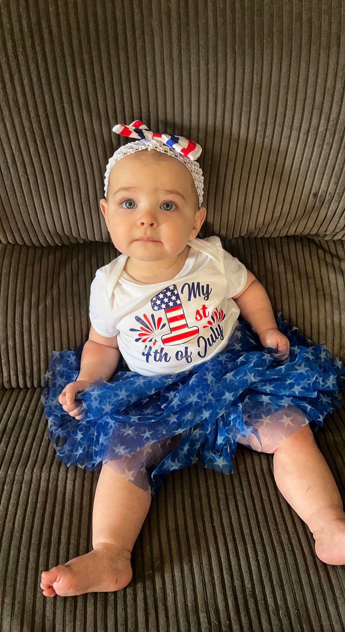 Ellie joined the competition — help win amazing prizes! baby, baby_toddler_clothing, child, day_dress, electric_blue, eye, fashion_design, flash_photography, fun, happy, head, headband, headpiece, iris, jewellery, pattern, person, pink, skin, sleeve