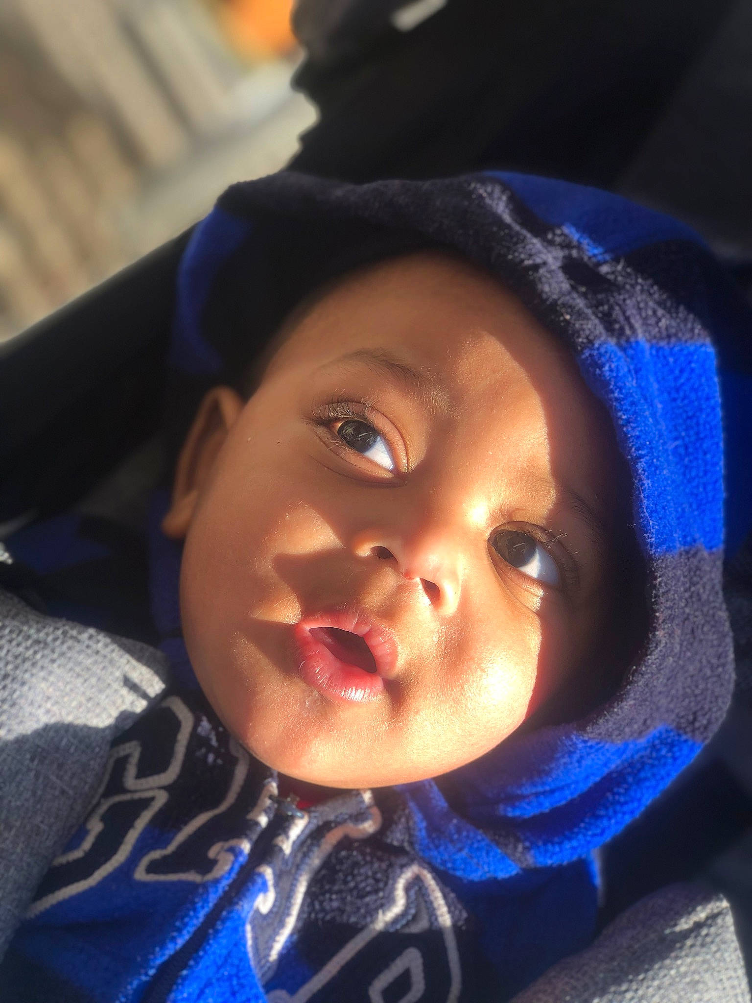 Josiah is registered to the contest to win money with this photo: baby, cap, cheek, child, chin, cool, electric_blue, eye, eyebrow, eyelash, fun, happy, iris, jaw, lip, mouth, nose, person, skin, smile