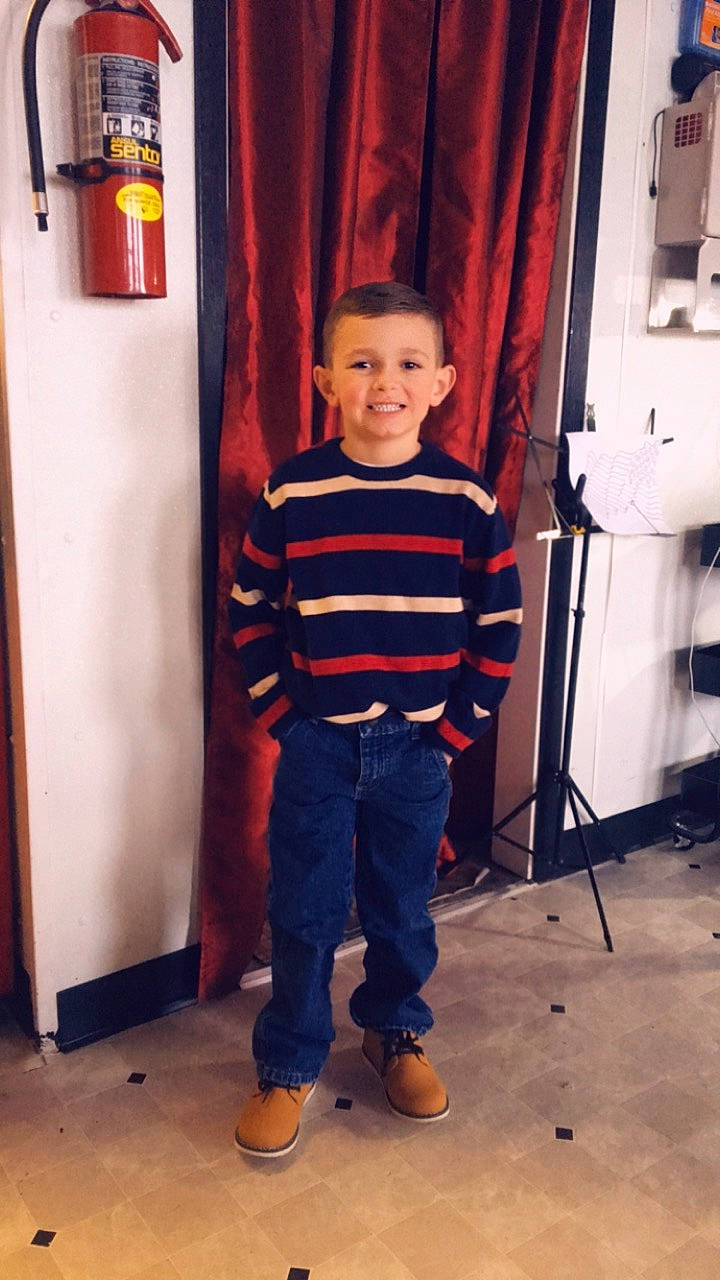 Ashtyn is registered to the contest to win money with this photo: child, denim, door, jeans, joy, person, standing, toddler