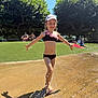 Varvara Bachmaha participe au concours pour gagner de l'argent avec cette photo : child, girl, swimsuit, water_spray, sunny_day, hat, outdoor, grass, trees, shadow, playful, smiling, barefoot, summer, park, recreation, fun, people, background, nature