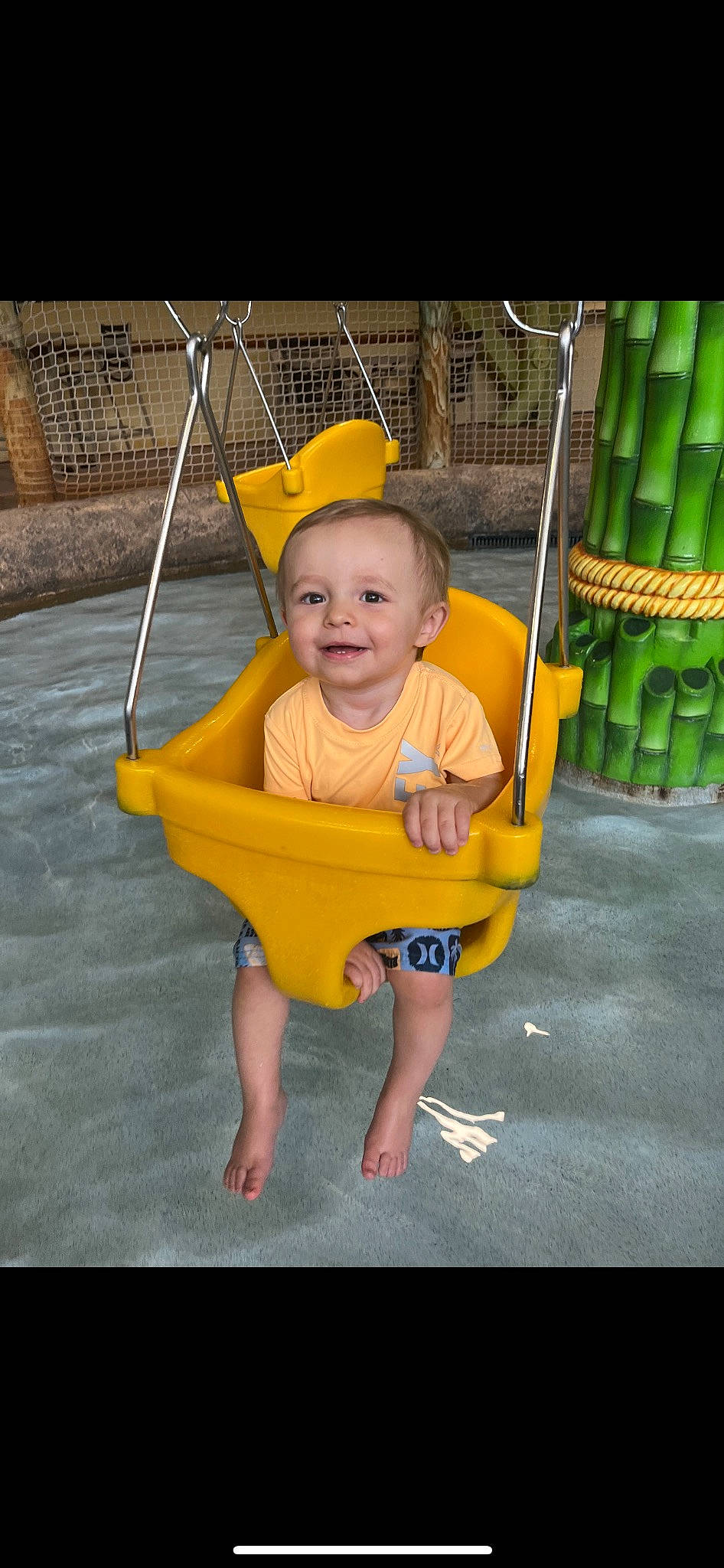 Jax joined the competition — help win amazing prizes! baby, baby_products, baby_toddler_clothing, child, city, foot, fun, grass, happy, joy, leisure, natural_foods, person, plant, play, playground, recreation, sitting, smile, swing
