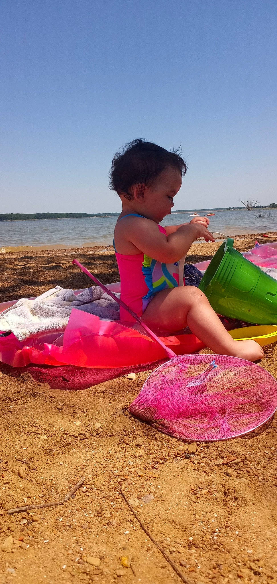 Fallon joined the competition — help win amazing prizes! beach, child, event, fun, happy, hat, holiday, leisure, magenta, people_in_nature, people_on_beach, person, recreation, sand, shorts, sky, summer, swimwear, toddler, travel