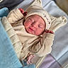 newborn, baby, sleeping, infant, hospital, bassinet, blanket, clothing, hat, cute, peaceful, child, closeup, portrait, soft, bed, rest, tiny, wrapped, indoors