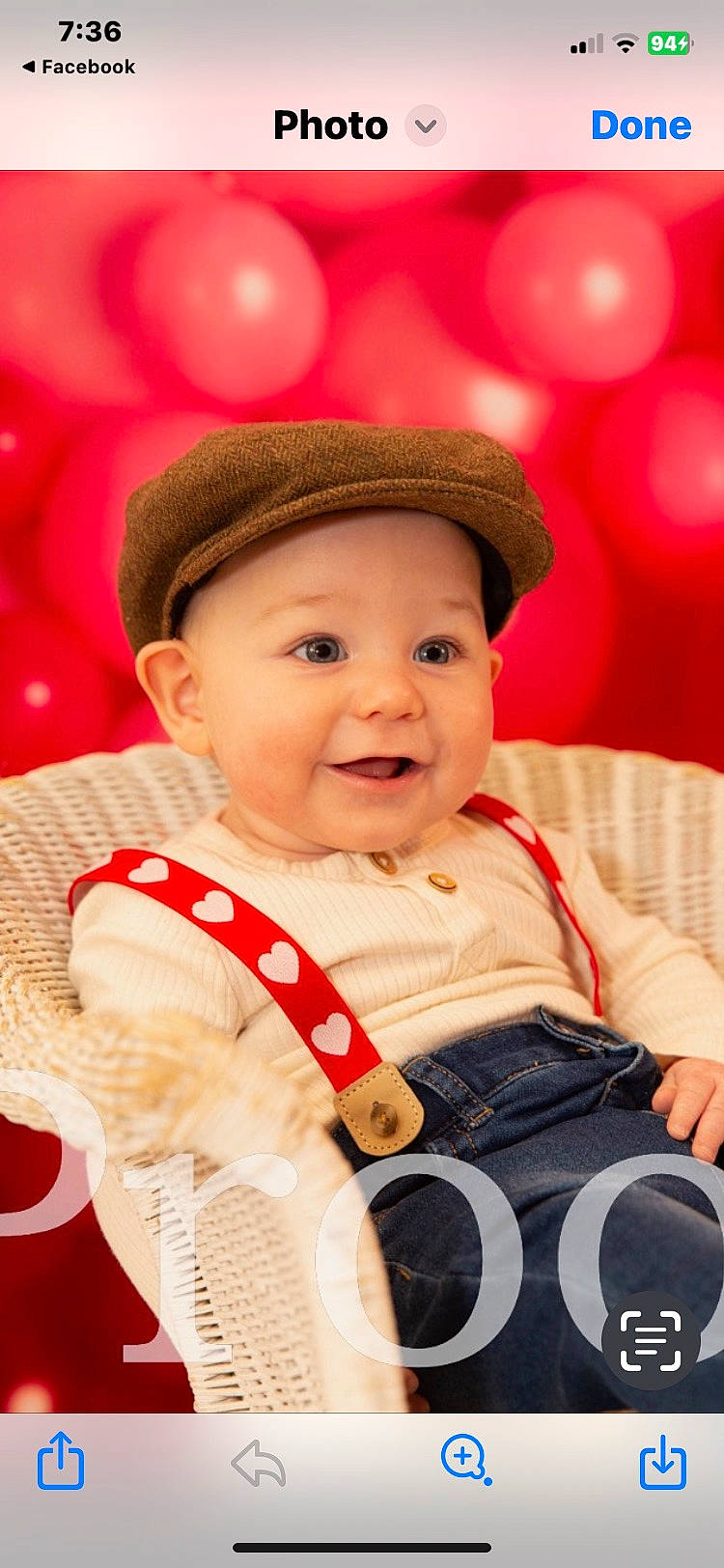 Cam is registered to the contest to win money with this photo: baby, baby_toddler_clothing, balloon, child, facial_expression, flash_photography, fun, happy, hat, headgear, headwear, joy, lip, organ, person, pink, red, skin, sleeve, smile