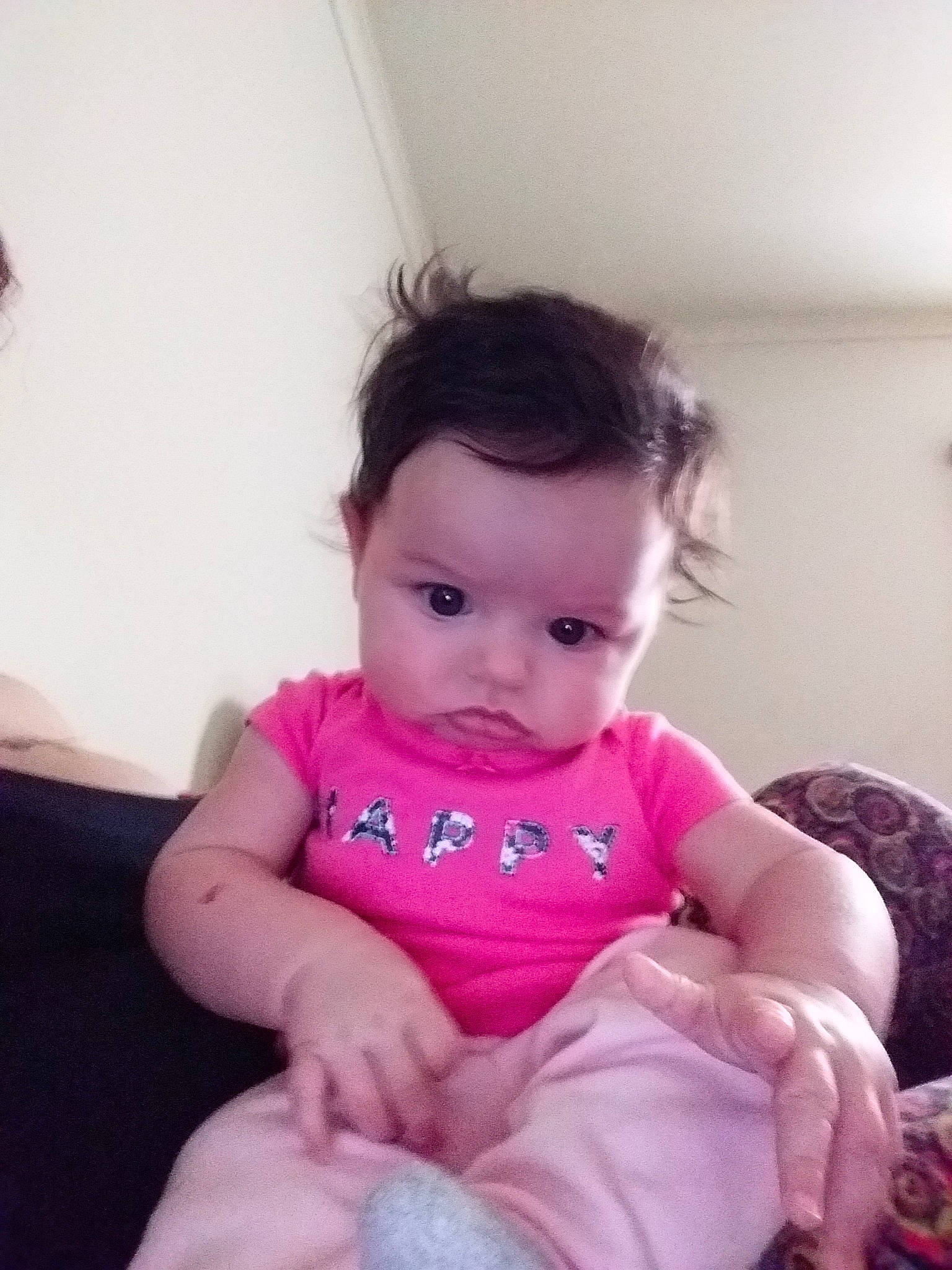 Coral joined the competition — help win amazing prizes! baby, baby_toddler_clothing, beauty, cheek, child, daughter, ear, eye, face, head, iris, lip, mouth, person, pink, sitting, skin, smile, toddler