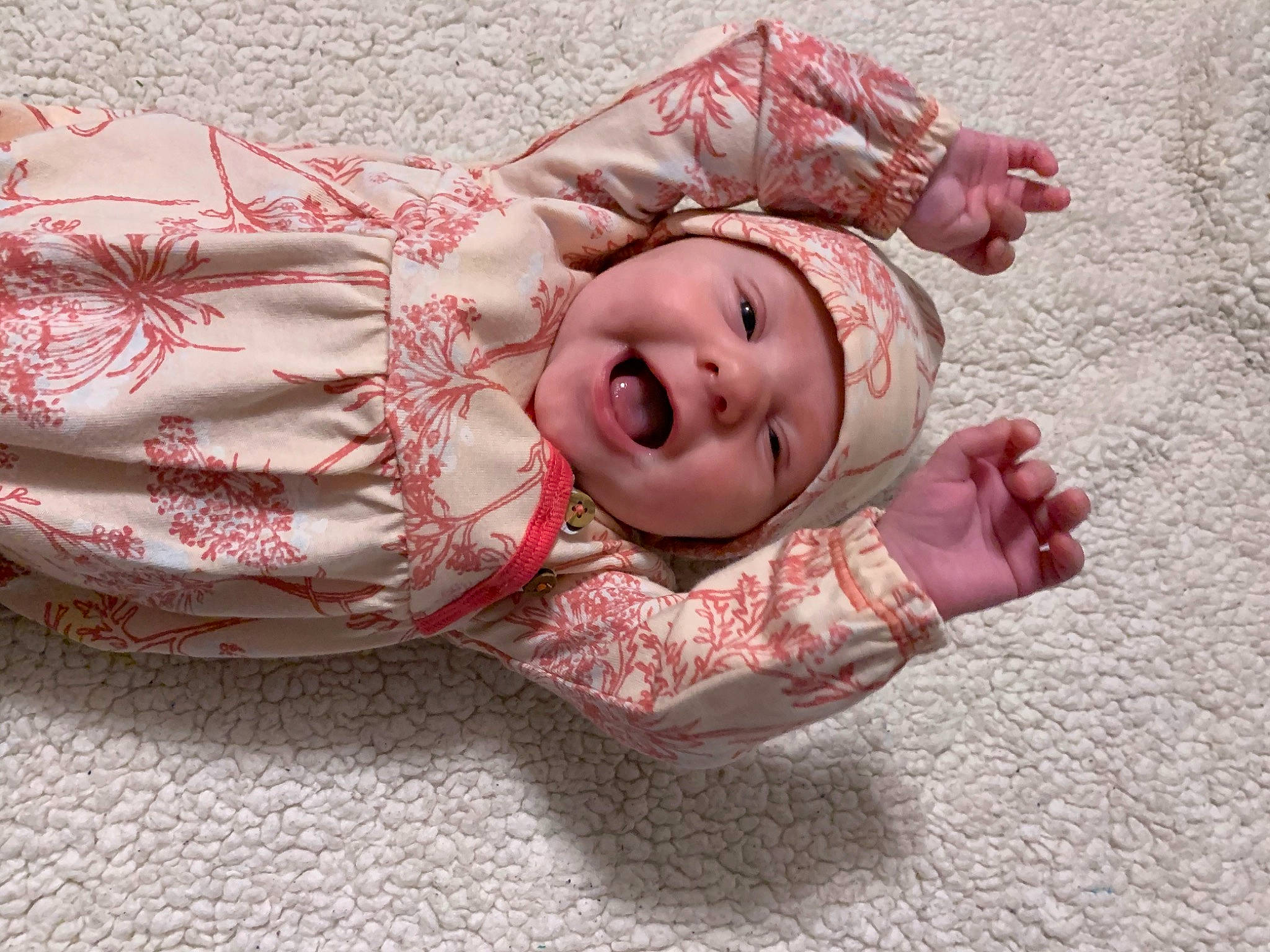 Charleigh joined the competition — help win amazing prizes! baby, bonnet, child, headgear, headwear, person, pink, toddler