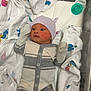 newborn, baby, infant, hospital, blanket, onesie, hat, pacifier, crib, bassinet, clothing, cute, lying_down, face, person, sleepwear, indoors, soft, child, newborn_care