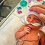 Maximus joined the competition — help win amazing prizes! newborn, baby, hospital, medical_equipment, cap, hand, sensor, tube, lying_down, infant, skin, face, bed, blanket, cute, healthcare, patient, child, person, closeup