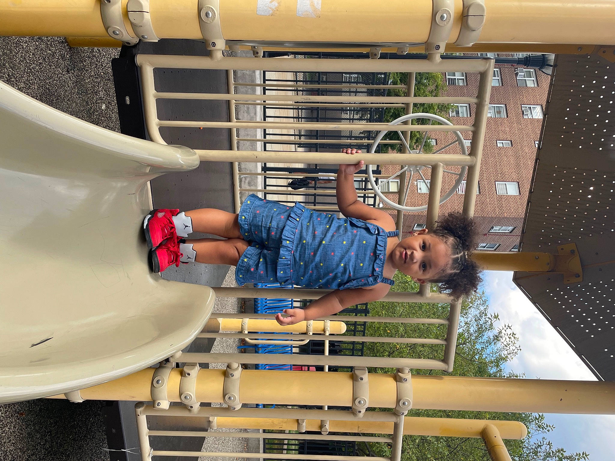 Lailani joined the competition — help win amazing prizes! automotive_exterior, automotive_lighting, bumper, child, engineering, fun, grille, human_leg, leisure, machine, metal, motor_vehicle, person, product, shorts, smile, t_shirt, wood, yellow