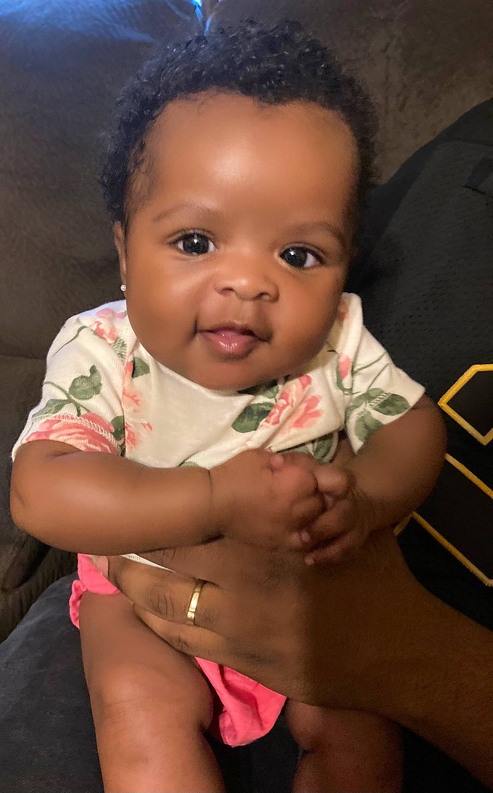 Nyla Oshun is registered to the contest to win money with this photo: baby, cheek, chest, eye, eyelash, face, finger, flash_photography, gesture, hair, happy, head, iris, lip, mouth, nose, person, skin, stomach, toddler