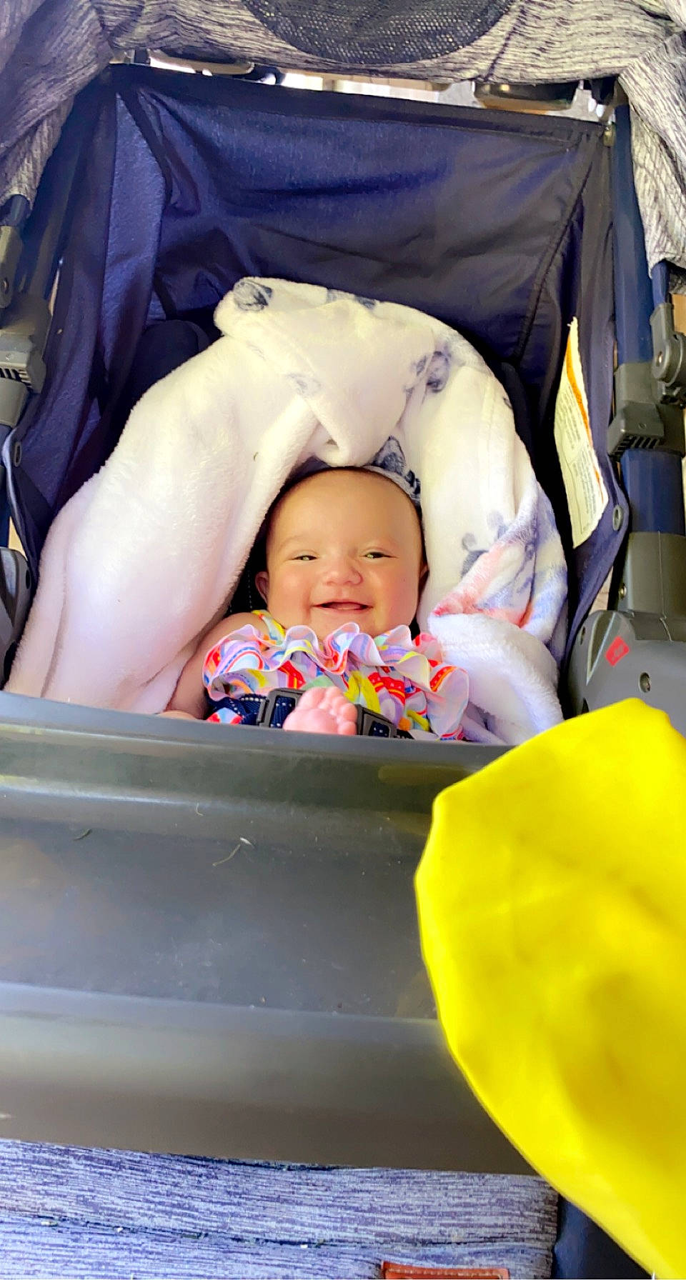 Braylen joined the competition — help win amazing prizes! baby, baby_carriage, baby_products, baby_safety, baby_toddler_clothing, car_seat, child, comfort, event, fun, happy, head, leisure, person, sitting, smile, toddler, vacation, yellow