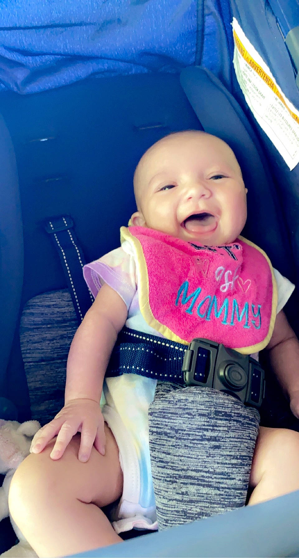 Braylen is registered to the contest to win money with this photo: azure, baby, baby_toddler_clothing, blue, comfort, cool, eye, facial_expression, finger, hairstyle, happy, head, mouth, person, pink, product, skin, sleeve, smile, toddler