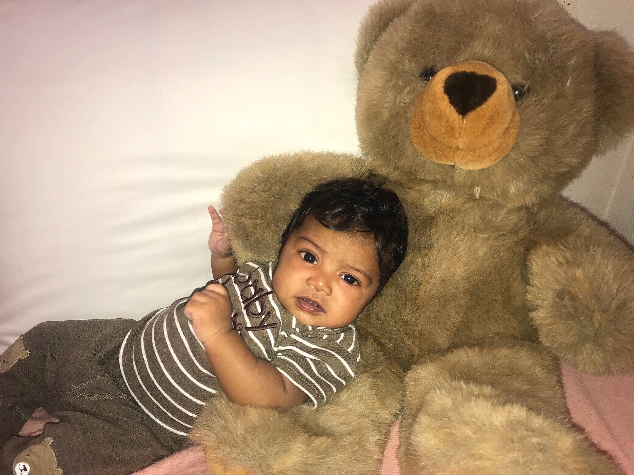 Khailo joined the competition — help win amazing prizes! baby, child, fur, fur_clothing, person, plush, stuffed_toy, teddy_bear, toddler, toy