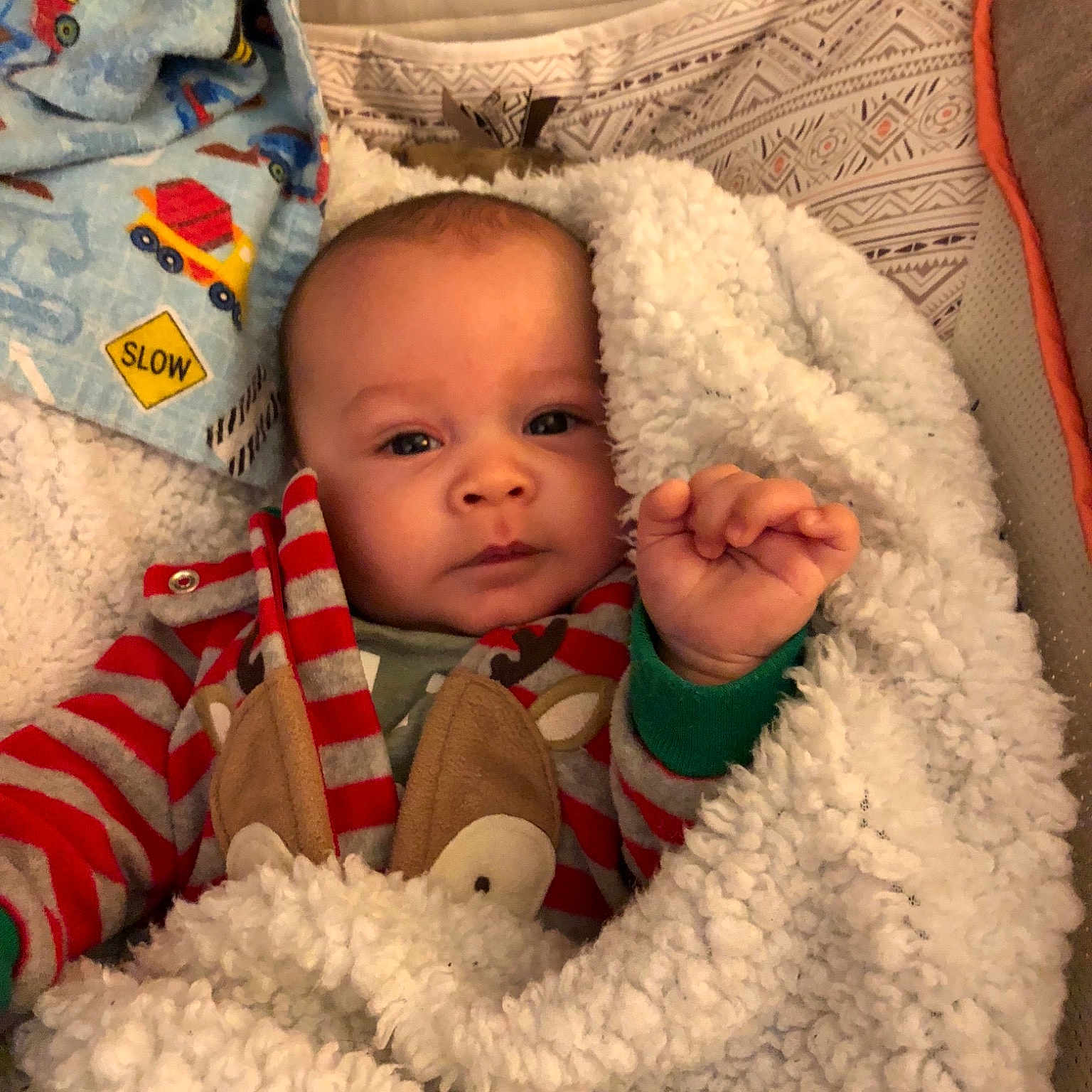 Eliot is registered to the contest to win money with this photo: bedtime, child, eye, girl, infant, iris, person, play, product, skin, textile, toddler