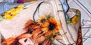 Brynleigh joined the competition — help win amazing prizes! newborn, baby, blanket, pacifier, face, infant, bed, striped_sheet, baby_wipes, soft_toy, sleeping, wrapped, cute, animal_print, sunflower, closeup, indoors, child, portrait, resting