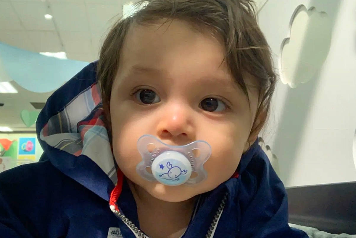 León joined the competition — help win amazing prizes! baby, cheek, child, face, head, mouth, nose, person, smile, toddler