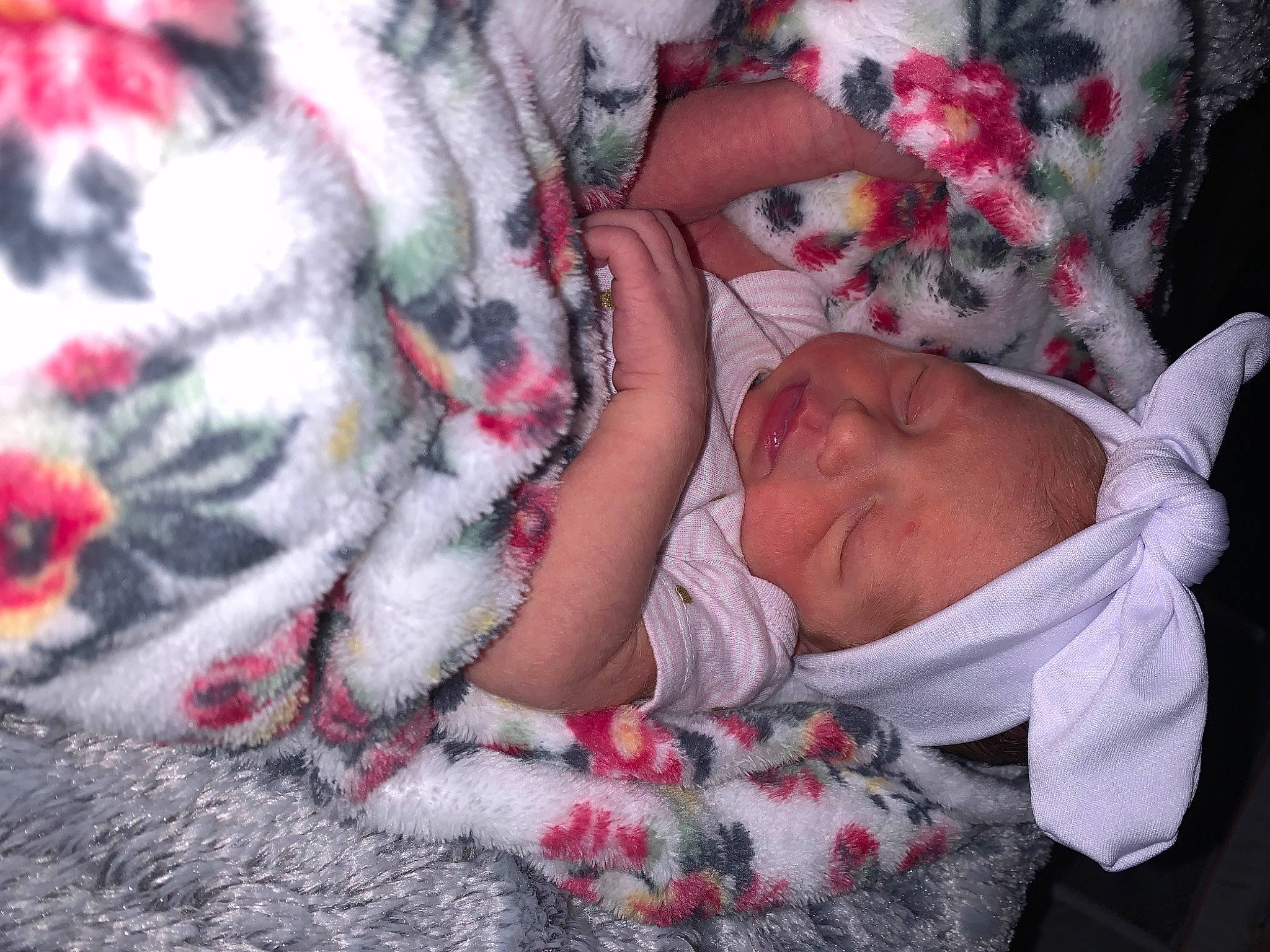 Kensley joined the competition — help win amazing prizes! baby, baby_products, baby_sleeping, baby_toddler_clothing, carmine, child, comfort, flesh, fur, linens, magenta, pattern, person, petal, pink, red, skin, textile, toddler, tree