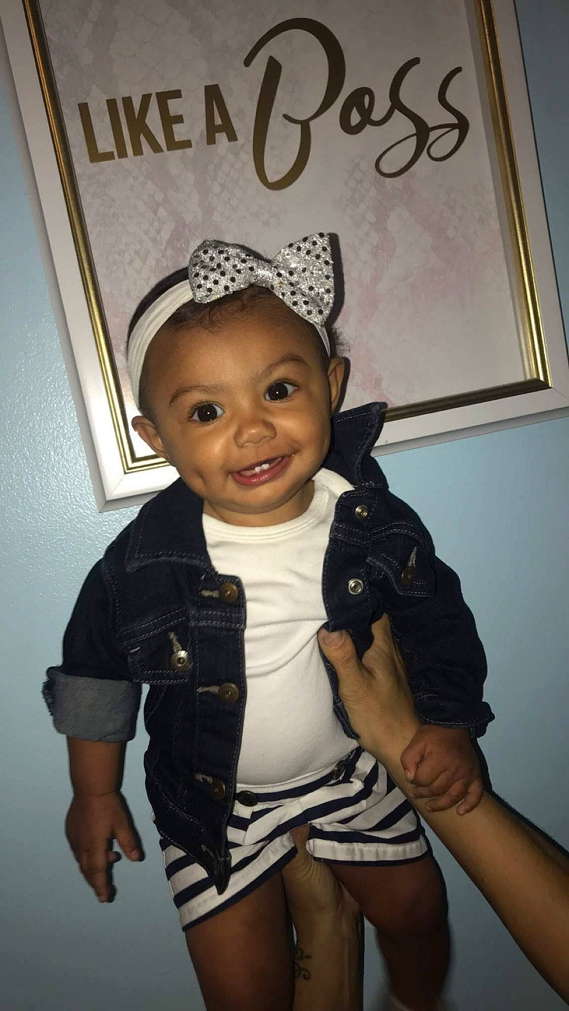 Kyliah is registered to the contest to win money with this photo: child, costume_accessory, headgear, joy, person, toddler