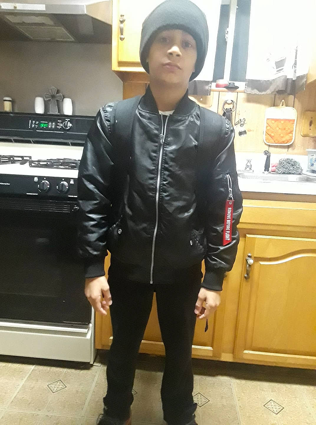 Kamren joined the competition — help win amazing prizes! black_hair, cool, footwear, headgear, jacket, leather, leather_jacket, outerwear, person, selfie, shoe, snapshot, street_fashion, textile, top