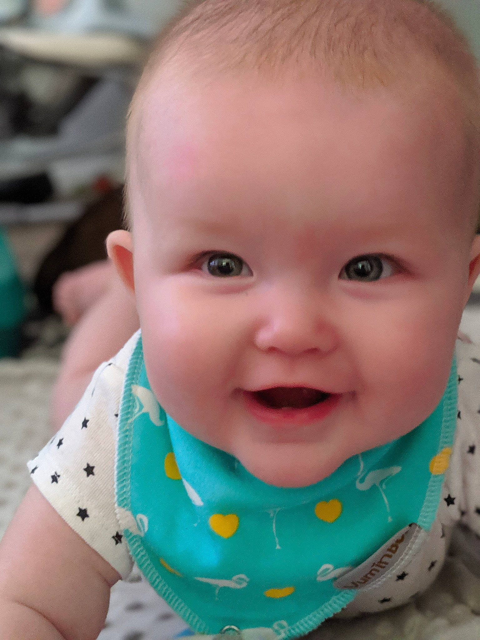 Kaelynn is registered to the contest to win money with this photo: baby, cheek, child, chin, ear, eye, eyebrow, face, forehead, head, iris, lip, mouth, neck, nose, person, skin, smile, toddler