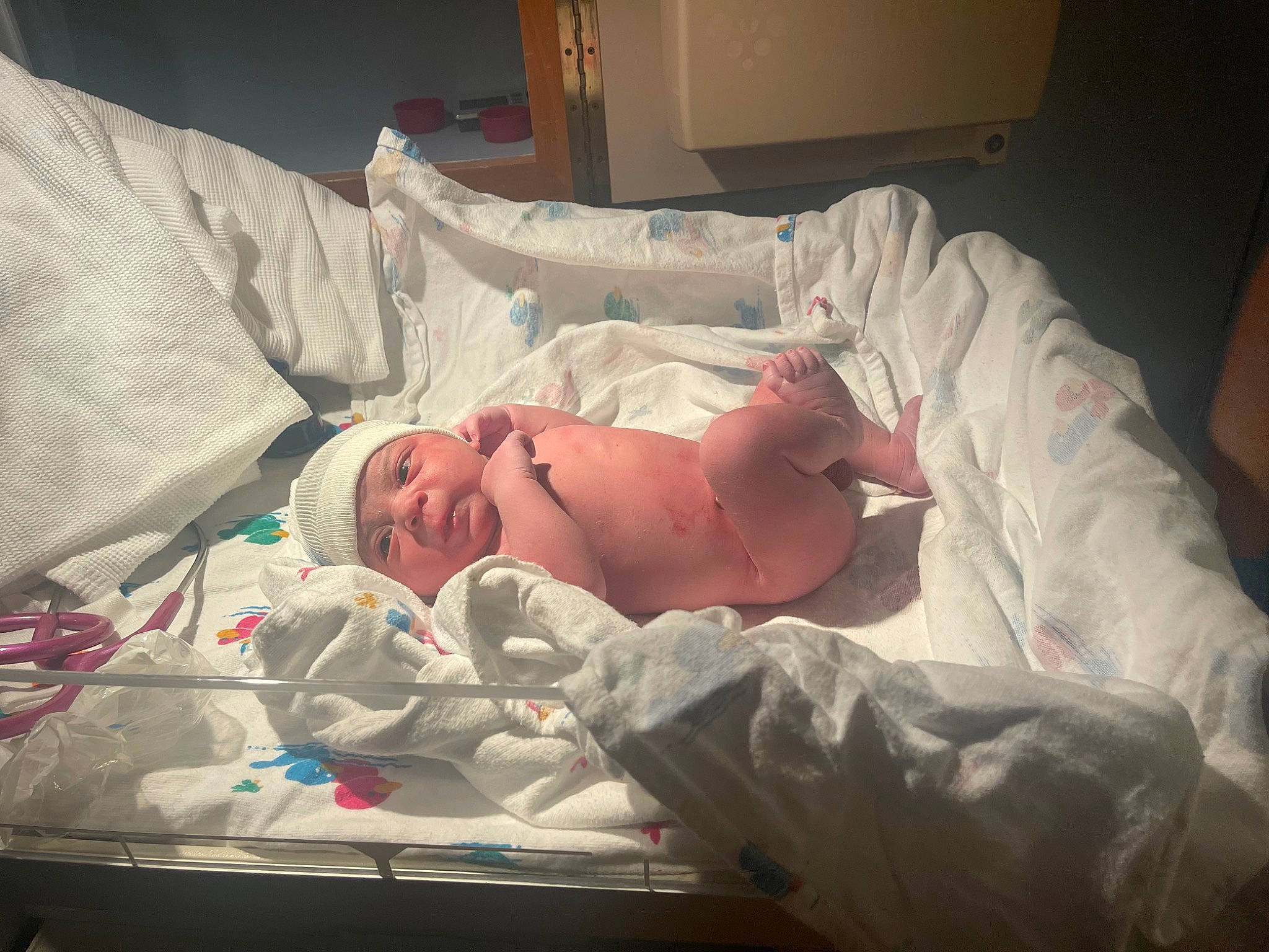 Mateo joined the competition — help win amazing prizes! baby, baby_products, bedding, bedtime, child, childbirth, comfort, event, flesh, head, health_care, hospital, hospital_bed, human_body, linens, medical, nap, person, room, service