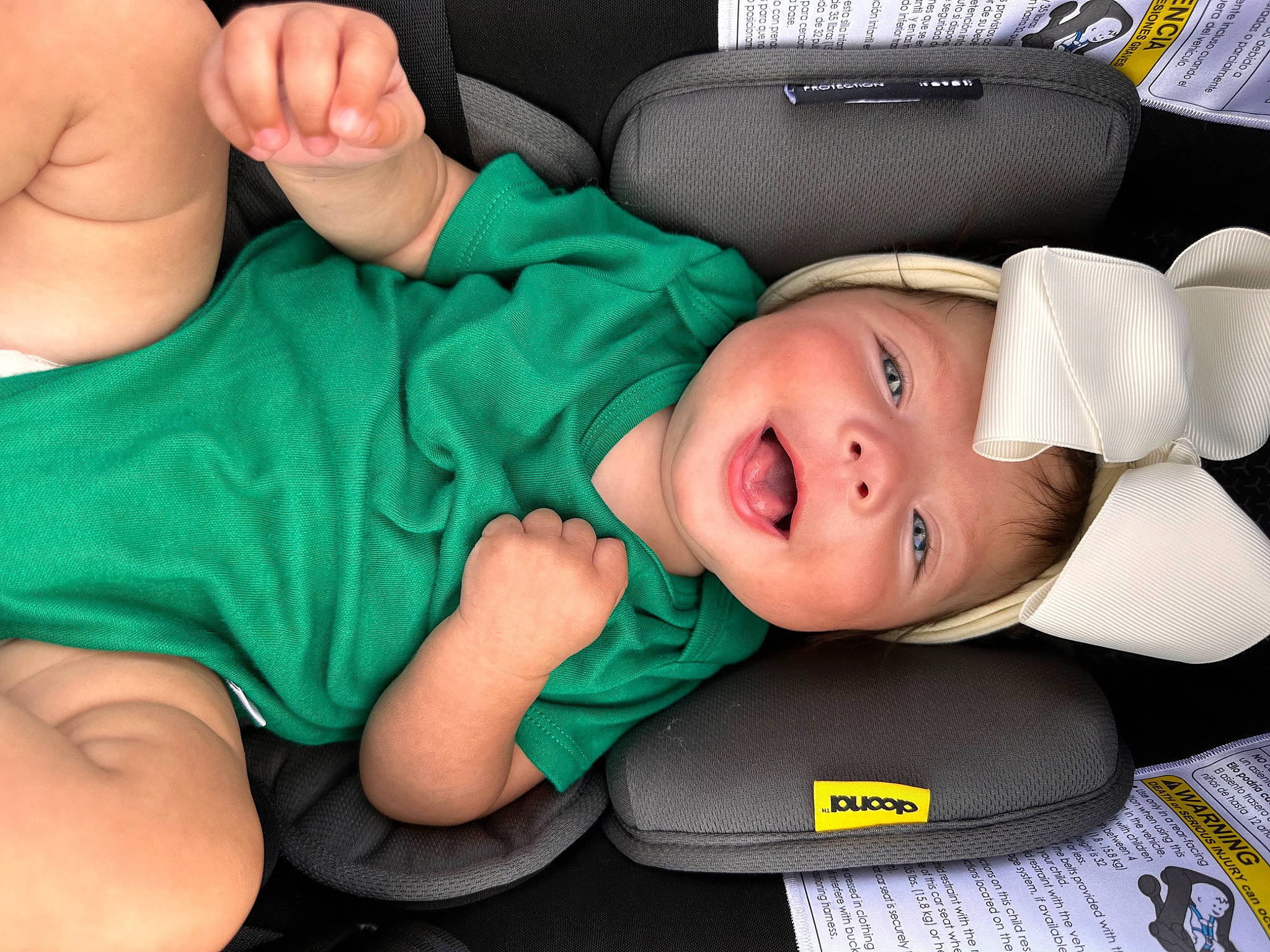 Charli joined the competition — help win amazing prizes! auto_part, baby, baby_in_car_seat, baby_products, baby_toddler_clothing, cap, car_seat, cheek, child, comfort, fashion_accessory, finger, gesture, happy, headwear, mouth, nose, person, skin, smile
