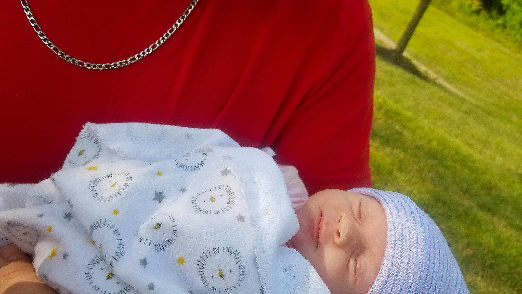 Skylar is registered to the contest to win money with this photo: baby, baby_products, child, grass, headwear, person, product, textile, toddler