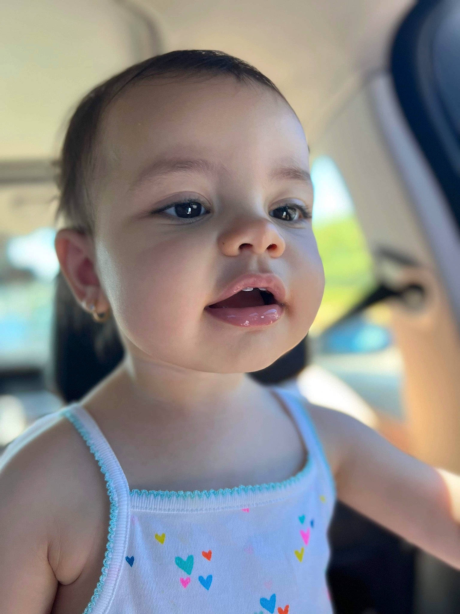 Sienna joined the competition — help win amazing prizes! active_tank, azure, baby_toddler_clothing, cheek, eyelash, facial_expression, hairstyle, happy, iris, joint, lip, mouth, neck, nose, person, product, shoulder, skin, sleeve, smile