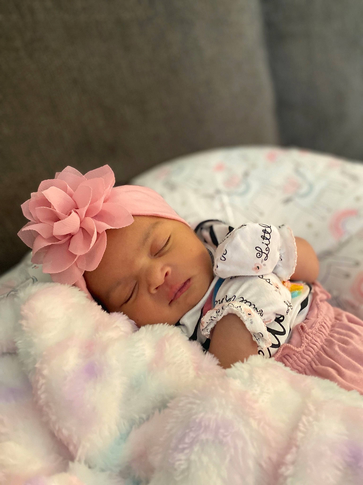 Odyssey is registered to the contest to win money with this photo: baby, baby_sleeping, bedtime, birth, cheek, child, fur, hair_accessory, happy, headgear, headwear, nap, person, photograph, photography, pink, skin, sleep, smile, toddler