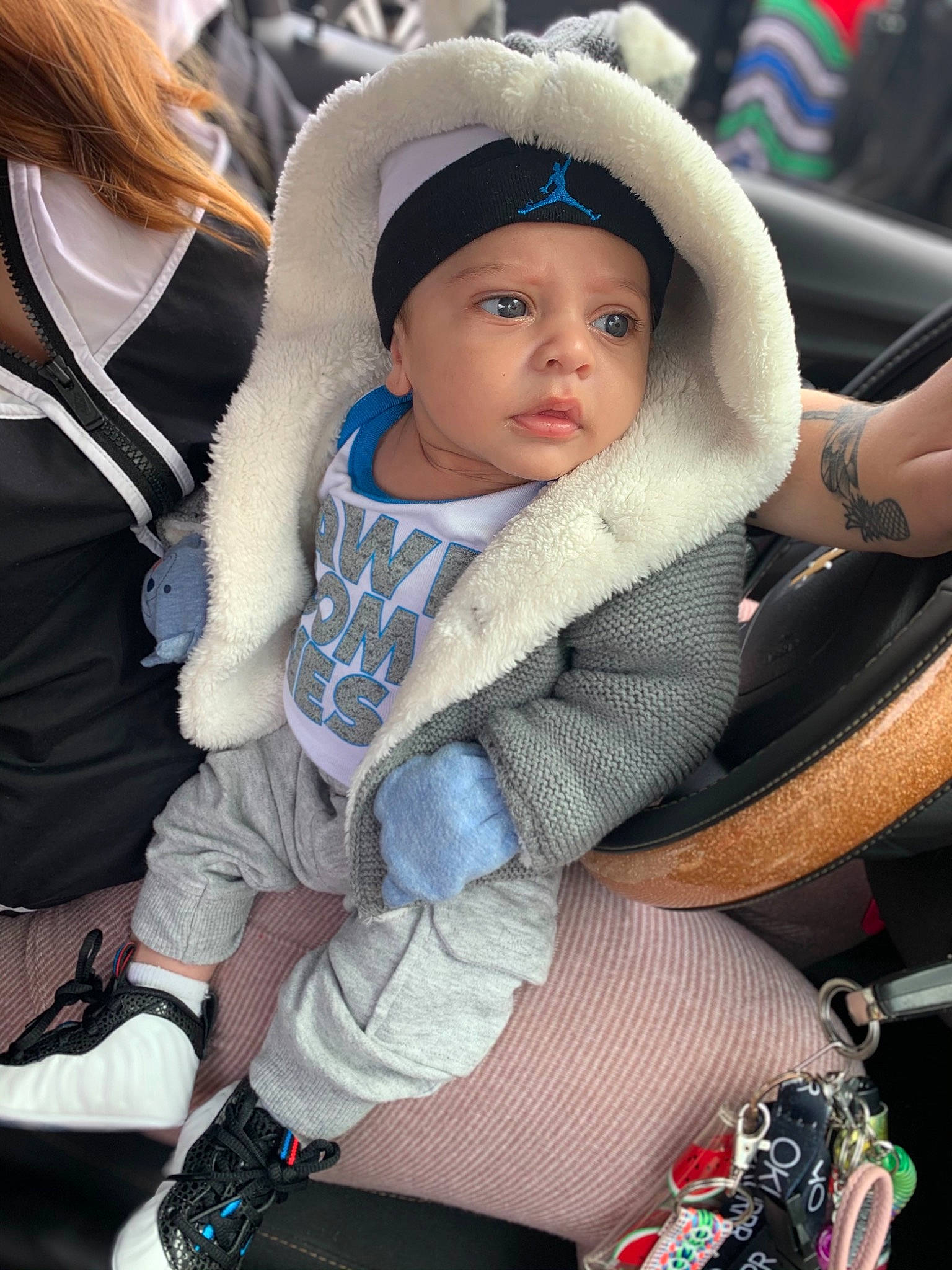 Kirby joined the competition — help win amazing prizes! auto_part, baby, baby_carriage, baby_in_car_seat, baby_products, car_seat, child, headgear, headwear, person, product, toddler