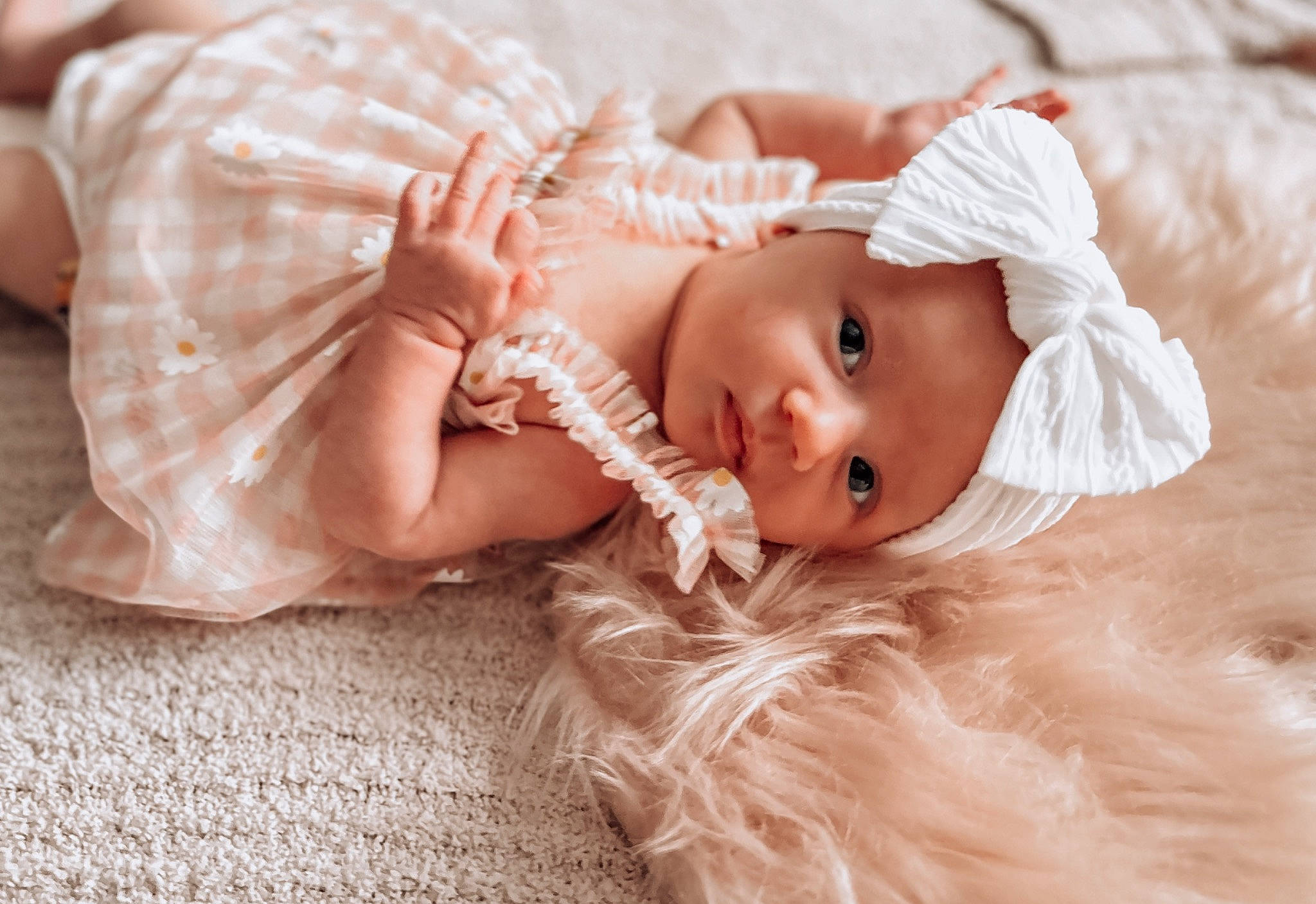 Lakelynn joined the competition — help win amazing prizes! baby, baby_toddler_clothing, child, comfort, dress, embellishment, eyelash, flash_photography, hair_accessory, happy, headband, headgear, headpiece, headwear, human_body, iris, jewellery, person, skin, sleeve