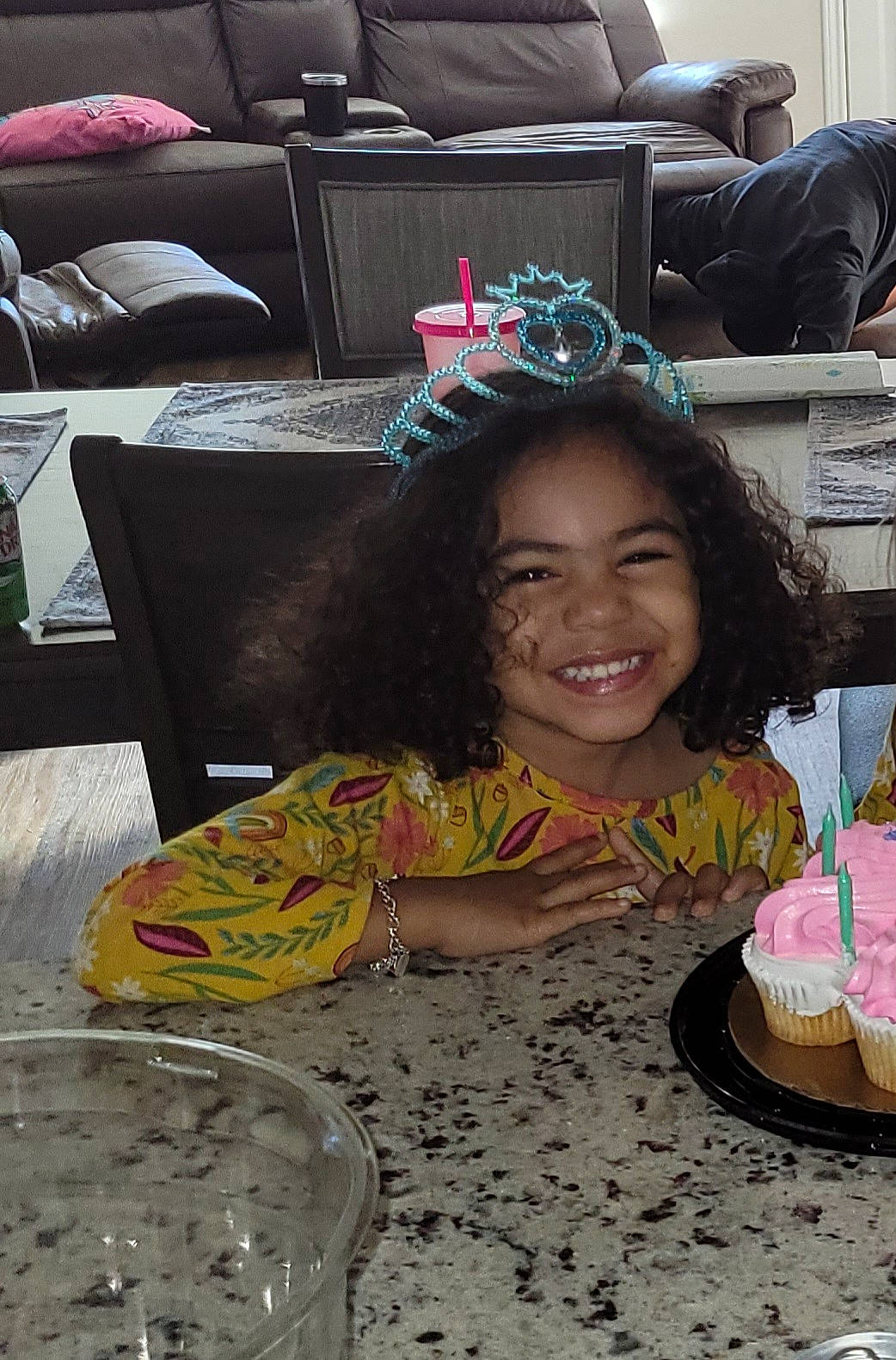 Kristina is registered to the contest to win money with this photo: baked_goods, birthday_cake, black, cake, cake_decorating, cake_decorating_supply, child, comfort, couch, dessert, food, furniture, happy, joy, leisure, person, pillow, plate, smile, sugar_cake