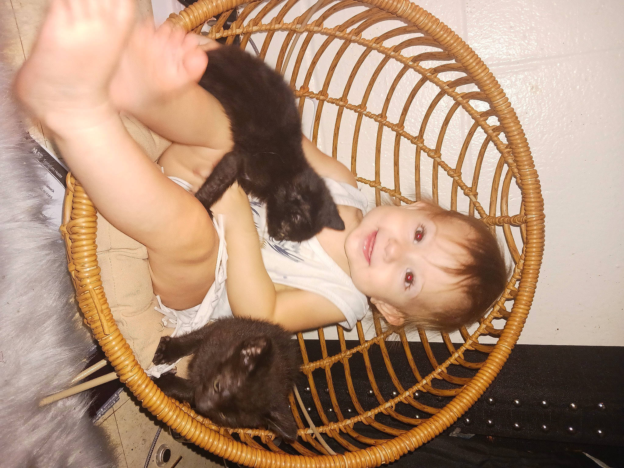 Kinsley is registered to the contest to win money with this photo: baby, baby_products, baby_safety, baby_toddler_clothing, child, comfort, eyelash, fawn, fun, fur, happy, infant_bed, joy, organ, person, sitting, toddler, wood