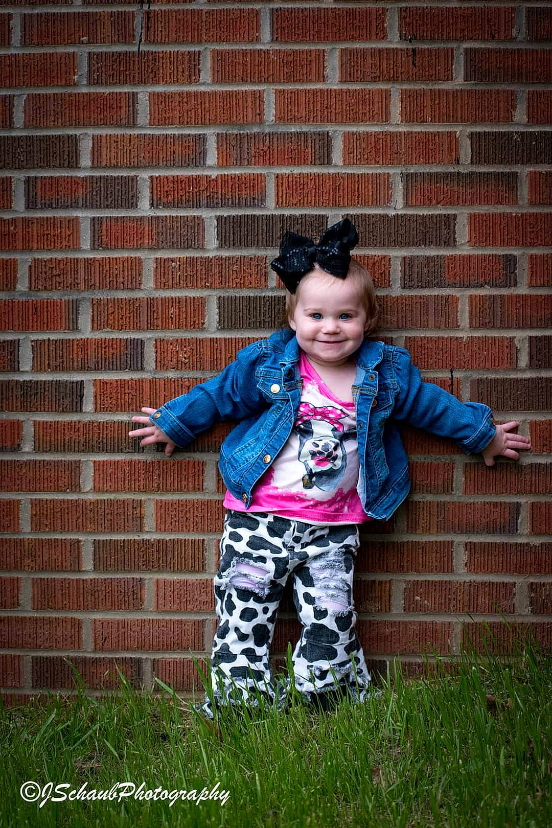 Adelina joined the competition — help win amazing prizes! baby_toddler_clothing, brick, brickwork, cool, electric_blue, flash_photography, fun, grass, happy, joy, magenta, outerwear, pattern, people_in_nature, person, pink, purple, sleeve, smile, street_fashion