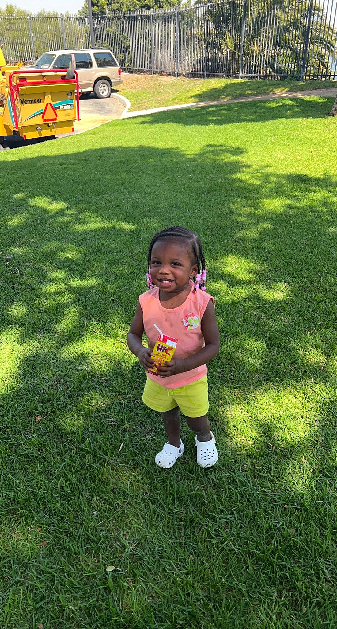 Aveay is registered to the contest to win money with this photo: baby, baby_toddler_clothing, grass, grass_family, grassland, happy, joy, landscape, lawn, leaf, leisure, meadow, morning, nature, people_in_nature, person, plant, public_space, recreation, tire