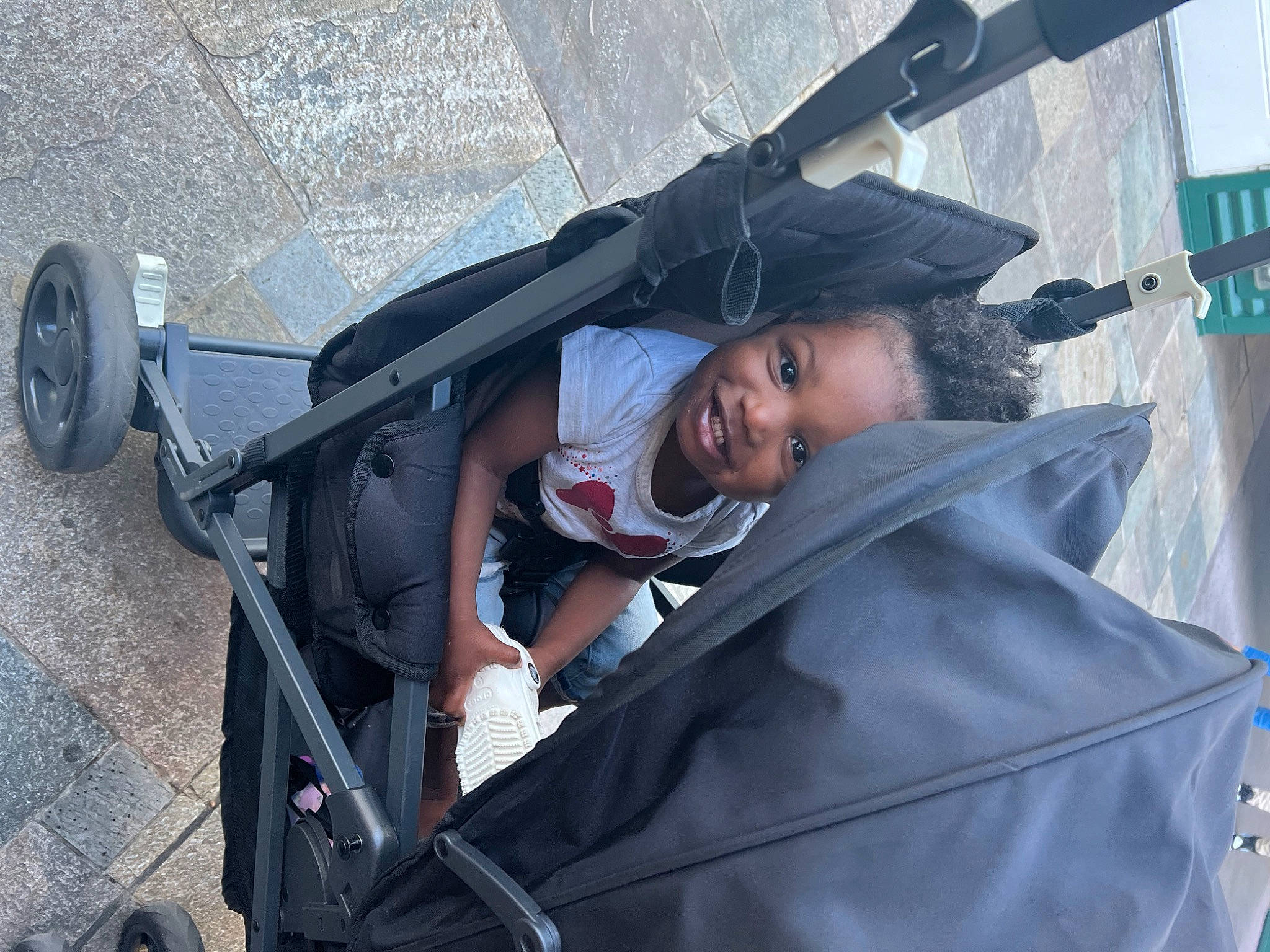 Aveay joined the competition — help win amazing prizes! auto_part, automotive_exterior, automotive_tire, automotive_wheel_system, baby_carriage, baby_products, child, fun, joy, motor_vehicle, person, recreation, smile, tire, toddler, tree, vehicle_door, wheel, window