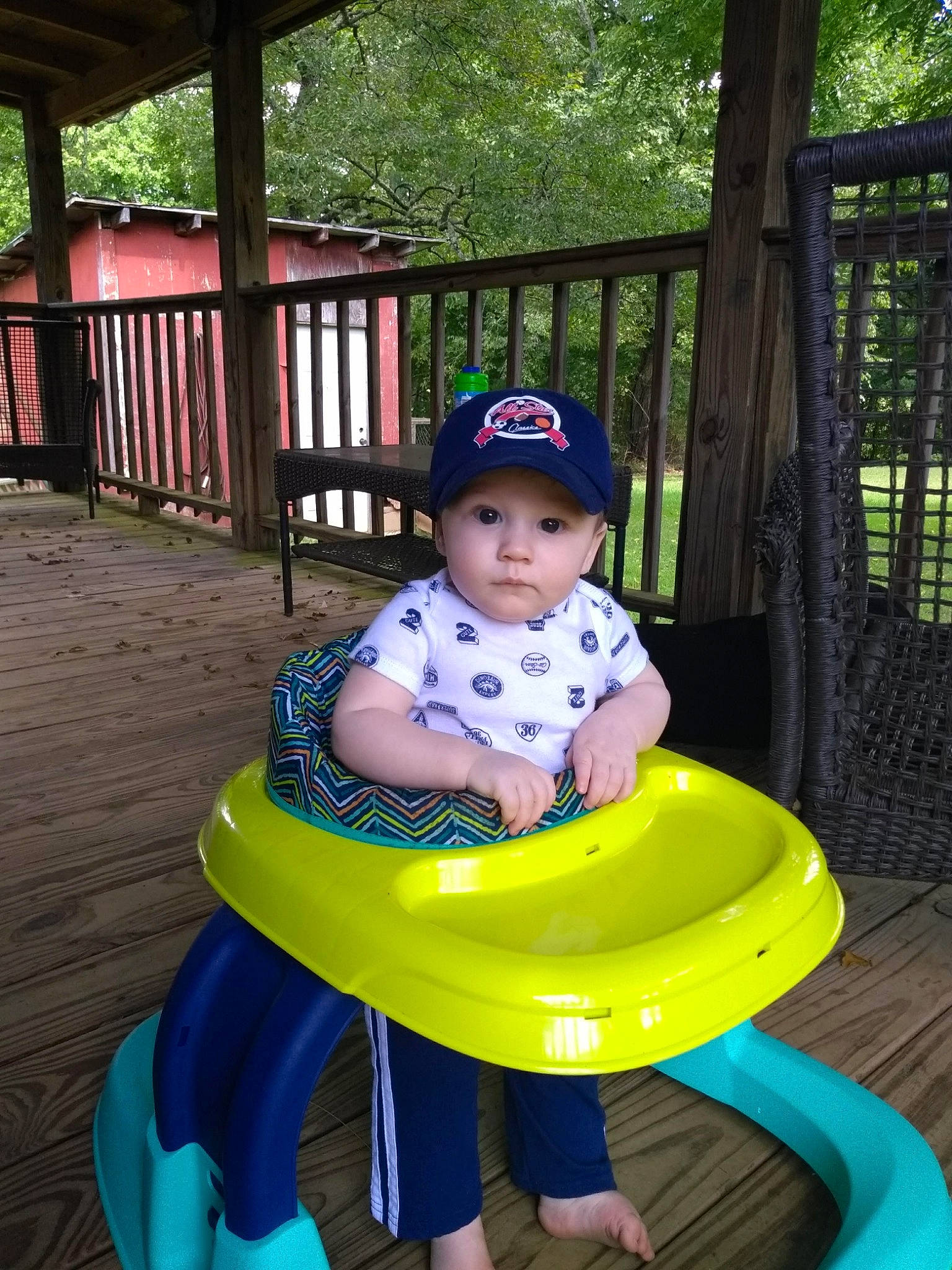 Dillon joined the competition — help win amazing prizes! baby_products, child, day, fun, headwear, infant, inflatable, leisure, outdoor_play_equipment, person, personal_protective_equipment, play, playground, product, public_space, recreation, toddler, toy, vacation